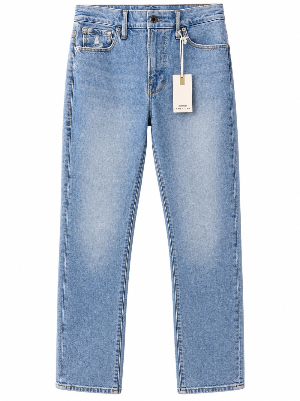 Good American Light Wash Straight Leg Jeans Size 26 / 2 NWT $159